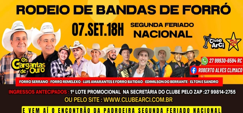 RODEIO DE BANDAS DE FORRÓ