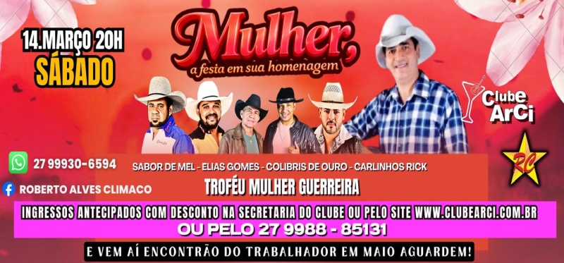 MULHER A FESTA EM SUA HOMENAGEM
